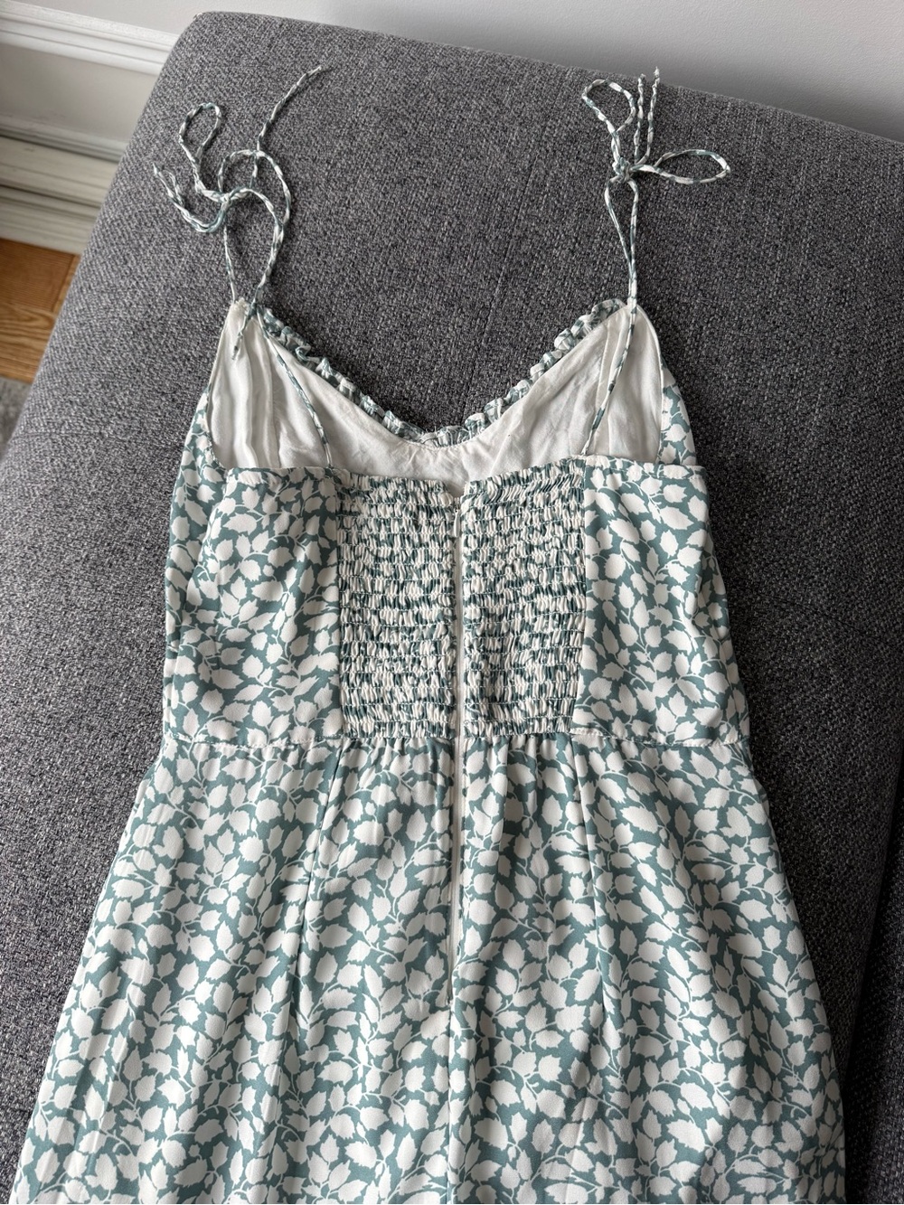 Abercrombie and fitch Tie-Strap Slit front Midi Dress - Picture 7 of 10